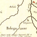 Vintage Map of Northern Ethiopia 1665