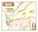 Vintage Map of Egypt 1665