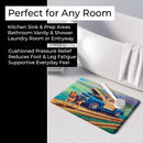 Bloodhound Memory Foam Kitchen Mat Machine Washable Anti-Fatigue Cushion Comfort Bath or Kitchen Rug