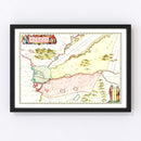 Vintage Map of Egypt 1665