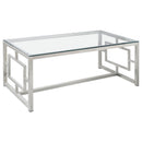 Merced 3-piece Rectangular Coffee and End Table Set Nickel