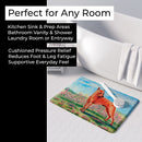 Min Pin Memory Foam Kitchen Mat Machine Washable Anti-Fatigue Cushion Comfort Bath or Kitchen Rug