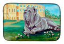 Neapolitan Mastiff Dish Drying Mat Absorbent Dish Drying Mat Pad for Kitchen Counter Dish Drainer Mat for Countertop, 14 x 21", Multicolor