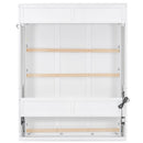 Murphy Bed With Desk, LED Lights & USB Charging Station by HouseOfZazla