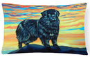 Newfoundland Decorative Throw Pillow 12x16 Indoor Outdoor Accent Cushion, Fabric Cover with Insert for Sofa, Bed, Porch & Living Room
