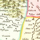 Vintage Map of Northern Spain 1665