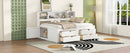 Daybed With 2 Bedside Cabinets, Upper Shelves And 4 Drawers