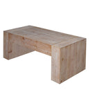 Modern Farmhouse Living Room Block Leg Coffee Table by HouseOfZazla