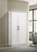 Lincoln - Storage Cabinet With Swing Out Storage Door - White by HouseOfZazla