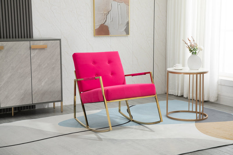 Accent Chair, leisure rocking chair with Stainless steel feet