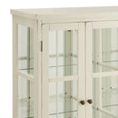 Danica - 4 Accent Storage Display Cabinet - Off White by HouseOfZazla