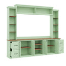 4-in-1 Entertainment Center Wall Unit with Bookshelf for TVs Up to 70"