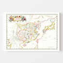 Vintage Map of China 1665