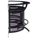 Elaina - 3 Piece Curved Freestanding Home Bar - Black by HouseOfZazla