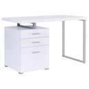 Brennan 47-inch 3-drawer Office Computer Desk White