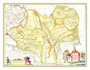 Vintage Map of Tartary & China 1665