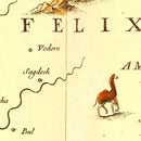 Vintage Map of Arabia 1665