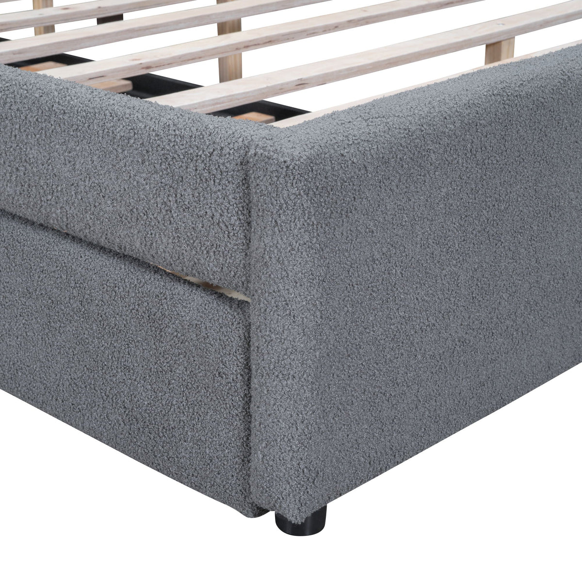 Upholstered Platform Bed With Trundle, photo 33 of 40