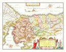 Vintage Map of Palestine 1665