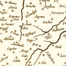 Vintage Map of Cyprus 1665