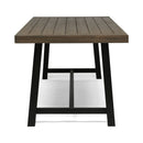 Outdoor Dining Table - Gray / Rustic Metal