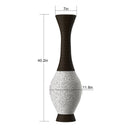 Tall Designer Floor Vase With Elegant 2 Tone by Unique Piece Furniture