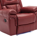 Home Theater Seating Manual Recliner Chair With Led Light Strip For Living Room by HouseOfZazla