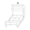 Omoda - 5 Pieces Bedroom Set With LED by Unique Piece Furniture