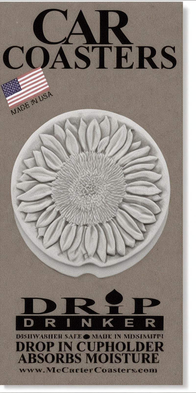 Sunflower Car Coasters