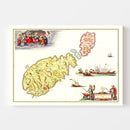 Vintage Map of Malta 1665