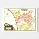 Vintage Map of Congo 1665