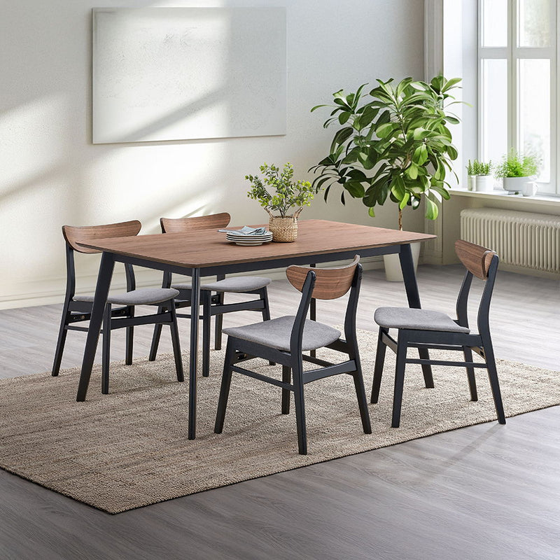 Rebi - Dining Table - Walnut & Black, photo 5 of 7