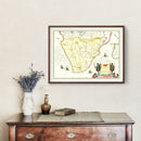 Vintage Map of Southern Ethiopia 1665