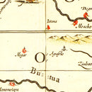 Vintage Map of Southern Ethiopia 1665