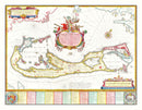 Vintage Map of Bermuda 1665