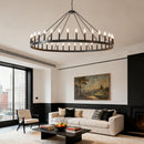 59.1 Inch 36-Light Wagon Wheel Chandelier by HouseOfZazla