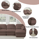 137" Chenille Cloud 4-Seater Sofa