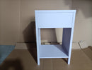 Modern Nightstand with Drawer and Open Shelf