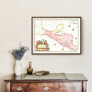 Vintage Map of Guatemala 1665