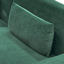 Emerald Green Velvet 2-Piece Sofa Set