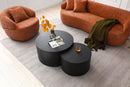 360° Swivel Mid Century Modern Curved 1-Seat Sofa - Orange
