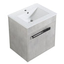 24 Inch Bathroom Vanity, Freestanding Bathroom Vanity or Floating is Optional Conversion-00324CG-1-G-BL9060B(KD-Packing)