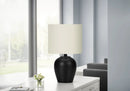 Lighting Table Lamp Transitional - Black / Cream by HouseOfZazla