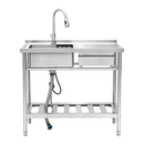 Stainless Steel Utility Sink, Freestanding Sink by HouseOfZazla