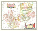 Vintage Map of Qveichev, China 1665