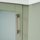 Bathroom Vanity With Ceramic Sink And Ample Storage, Ideal For Small Bathrooms by HouseOfZazla