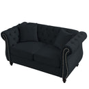 Chesterfield Sofa With Rolled Arms And Nailhead Trim by HouseOfZazla
