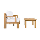 Outdoor 2-Piece Acacia Wood Patio Chat Set by HouseOfZazla
