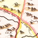 Vintage Map of Quangsi, China 1665