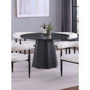 Dorgan - Round Dining Table - Black by HouseOfZazla
